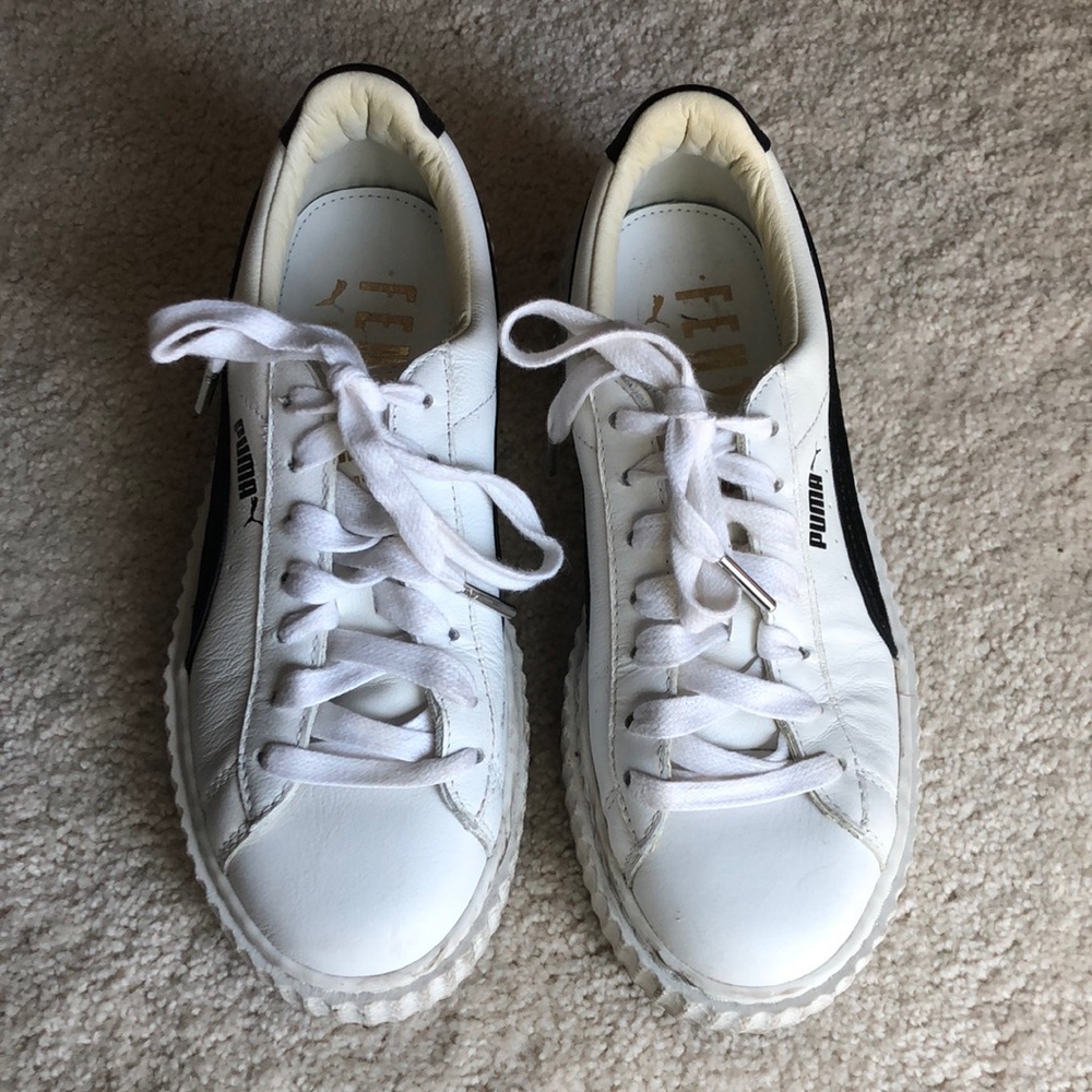 Fenty Puma Creepers White w/Black size US 7